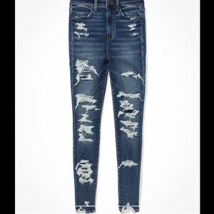 BRAND NEW - AE Ne(X)T Level Soft Knit Ripped Highest Waist Jegging